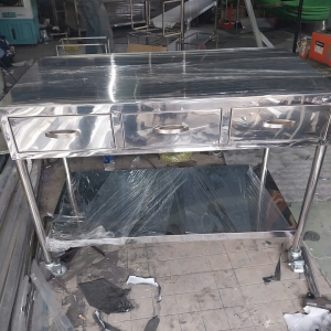 Bàn gấp vải có 3 hộc inox 304