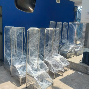 Bục đứng 2 tầng inox 304 dùng cho chụp X-Quang